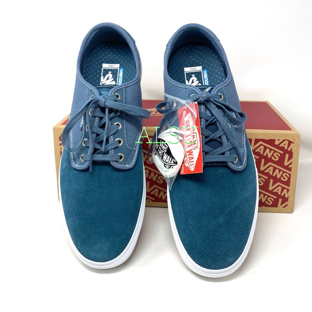 VANS Chima Ferguson Pro Suede Canvas Mirage Blue Sneakers Men's Size VN0A38CFW5J - Picture 4 of 10